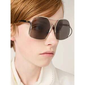 NEW Miu Miu MUA55S 1BC80Q Silver Sunglasses Authentic